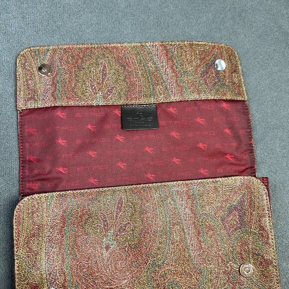 🌟 (VERY RARE) ETRO TIE TRAVEL CASE - PAISLEY PERFECTION 🌟 - Picture 5 of 14